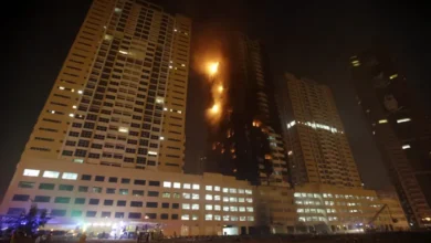 Ajman Fire Accident தீ விபத்து