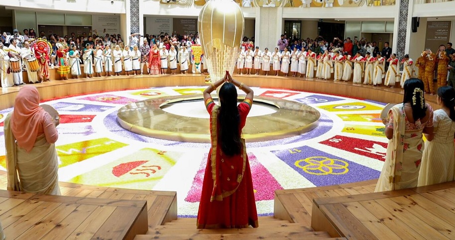 uae health workers celebrate onam festival