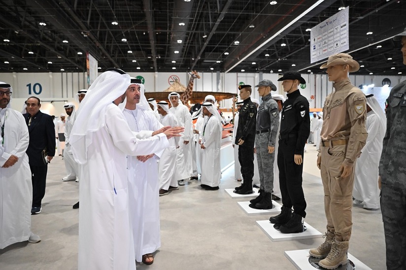 Hazza bin Zayed visits ADIHEX