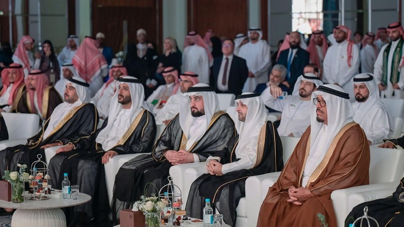 Sheikh Ahmed Bin Mohammed attends Saudi Arabia’s 93rd National Day reception