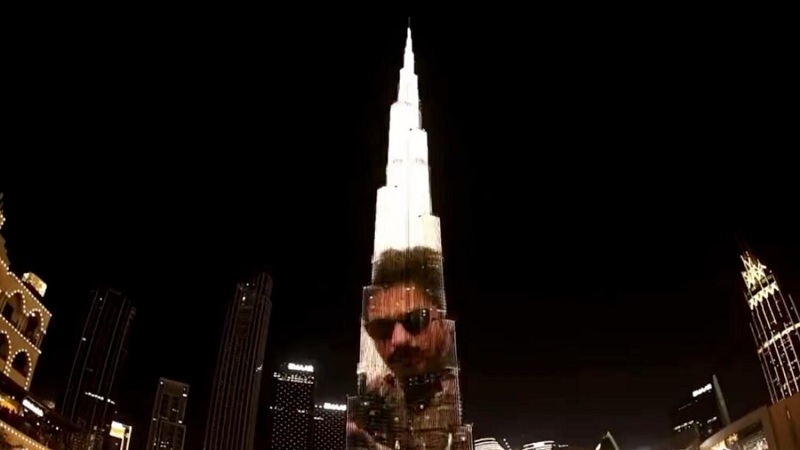 jawan trailer released in burj khalifa