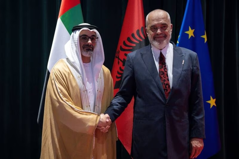 Abu Dhabi Crown Prince meets Albanian Prime Minister on official visit