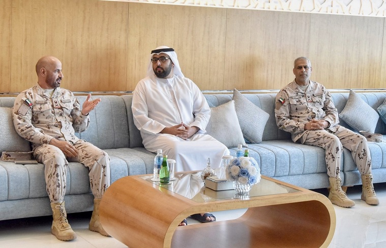 Crown Prince of Umm Al Qaiwain receives National Guard Commander