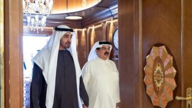 Greetings from the UAE President on the occasion of Bahrain's National Day