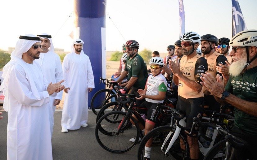 Hamdan bin Zayed inaugurates Madinat Zayed Cycling Track in Al Dhafra Region