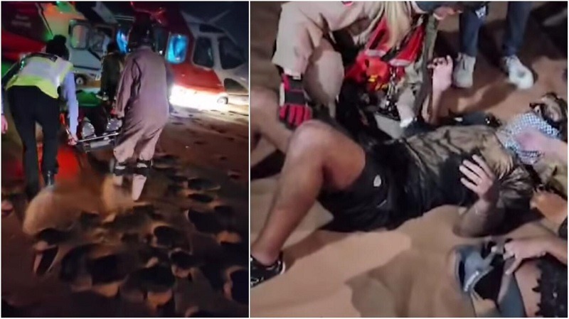Cyclist with serious injuries rescued