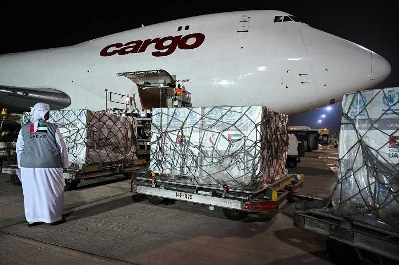 UAE sends 68 tonnes of food supplies to Gaza