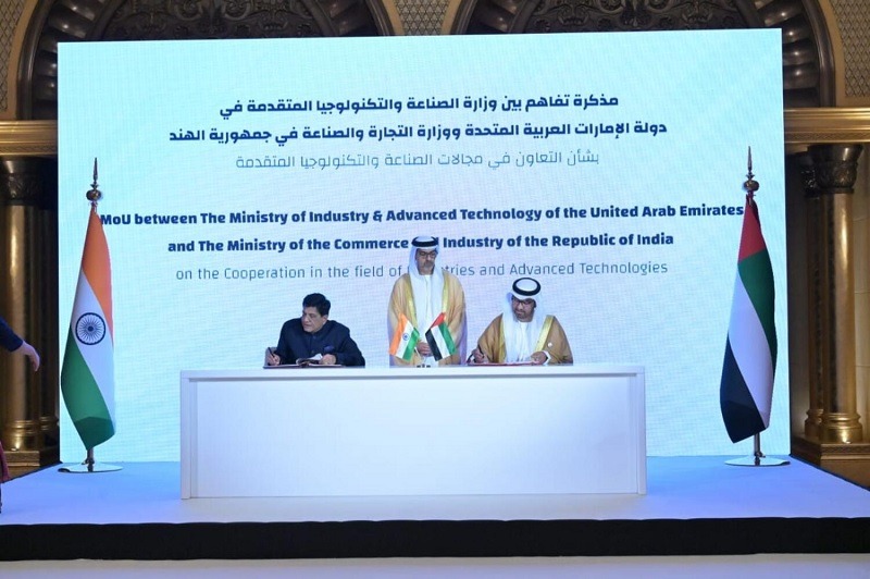 India, UAE ink MoU to drive investments, collaborate in industry, advanced technologies