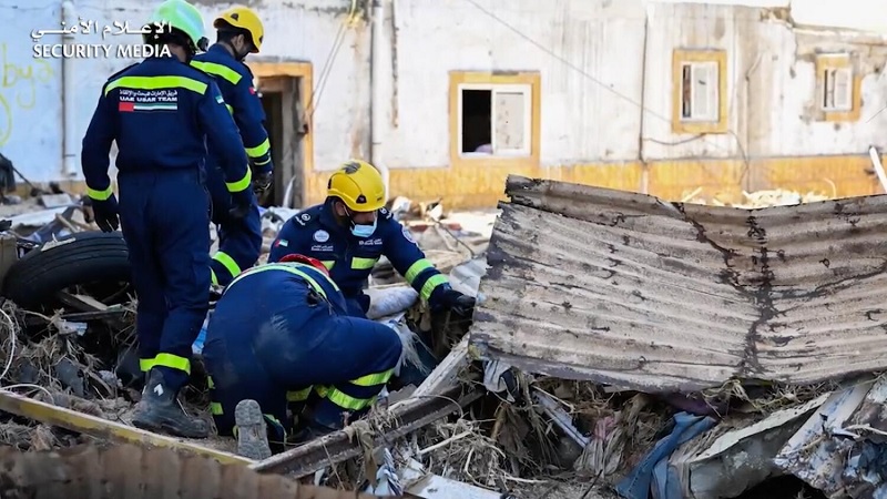 UAE rescue teams help locate 166 missing victims after Libya flooding tragedy