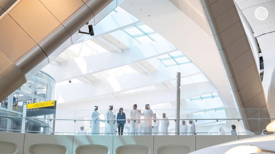 Abu Dhabi Crown Prince visits new airport terminal ahead of opening