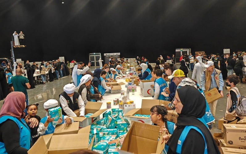 UAE helps Gaza: Thousands of Dubai residents join hands to pack essentials for Palestinians