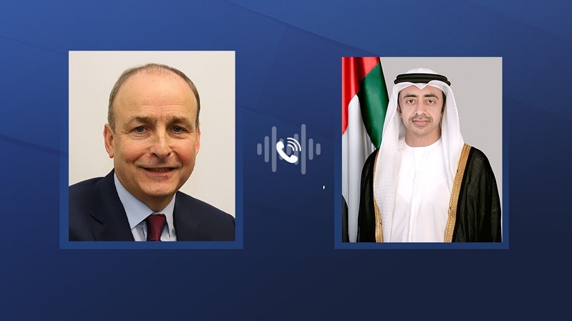 Abdullah bin Zayed, Irish FM review latest regional developments