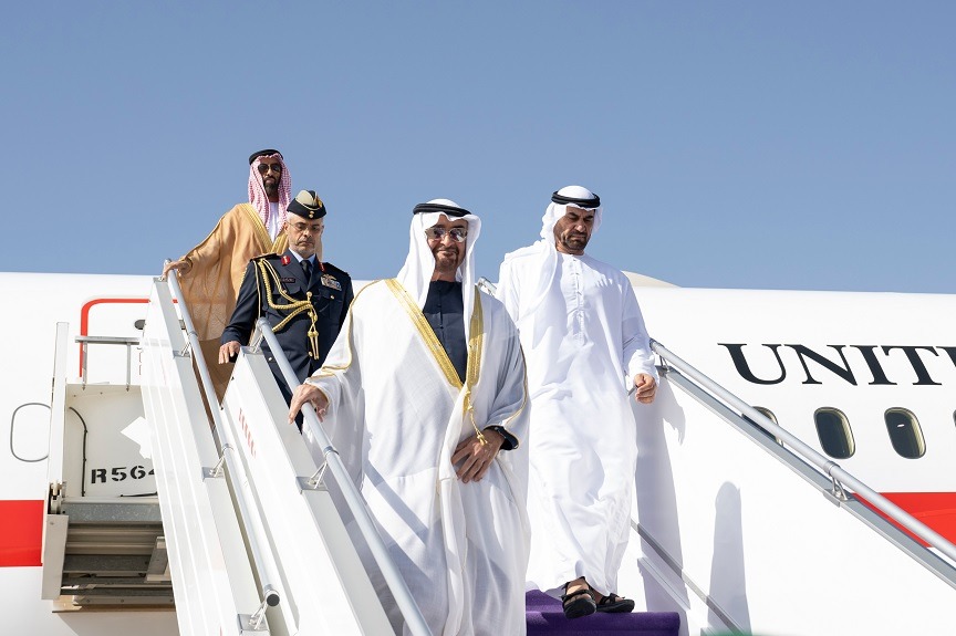 President arrives in Riyadh, leading UAE delegation to GCC-ASEAN Summit