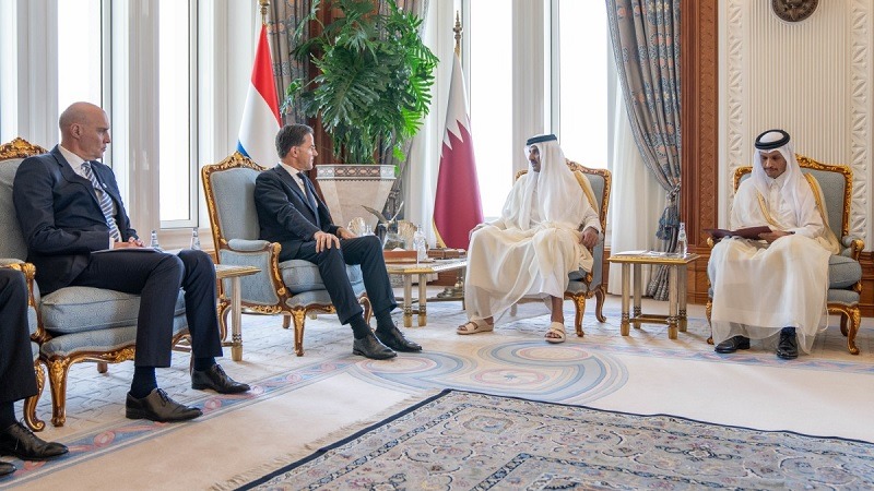 Amir holds official talks session with Dutch Prime Minister