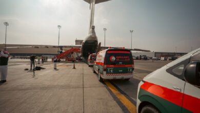 Saudi Arabia sent three ambulances to Gaza