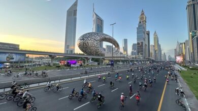 Thousands of cyclists take over Sheikh Zayed Road for Dubai Ride 2023