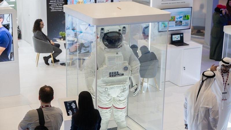 Dubai Airshow: The EMU worn by astronaut Sultan Al Neyadi is on display