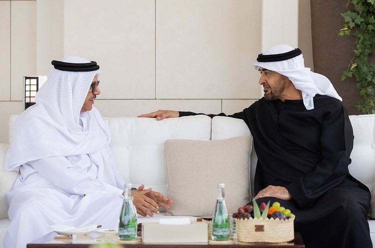 UAE President - Bahrain Foreign Minister meeting