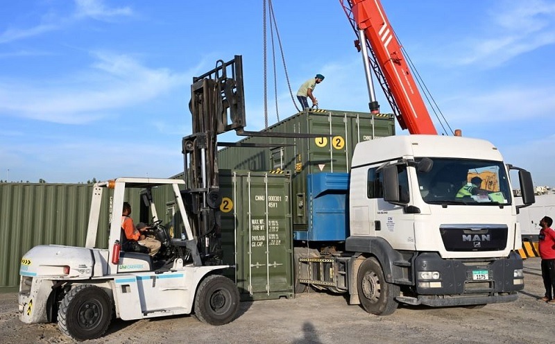 The UAE commissioned three water desalination plants to supply drinking water to Gaza