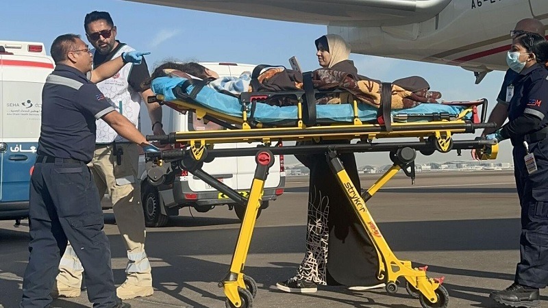 6th batch of Palestinian children and cancer patients arrive in UAE