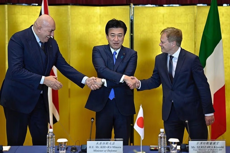 Britain, Japan and Italy signed an international agreement to develop advanced fighter aircraft