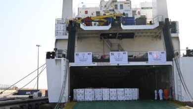 UAE aid ship carrying 4,000 tons of relief supplies leaves Fujairah!!