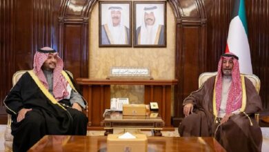 Kuwaiti Prime Minister meets Saudi Arabian Minister