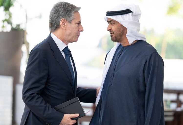 UAE President discusses Gaza situation with US Secretary of State