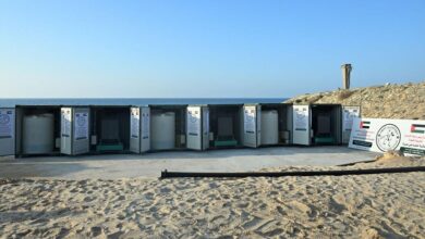 1.2 million gallons of fresh water reach Gaza every day through desalination plants started by the UAE