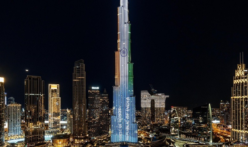 Burj Khalifa honored India during Prime Minister Modi's visit to UAE