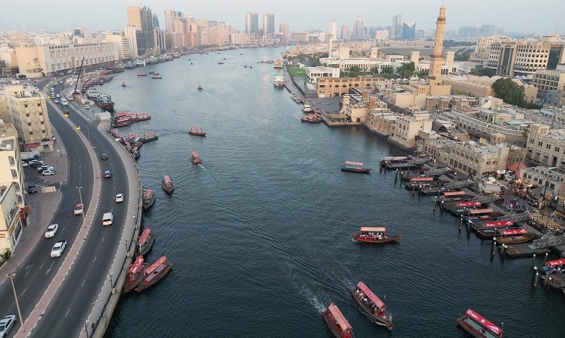 Work has begun on upgrading the retaining walls on the Deira side of Dubai Creek
