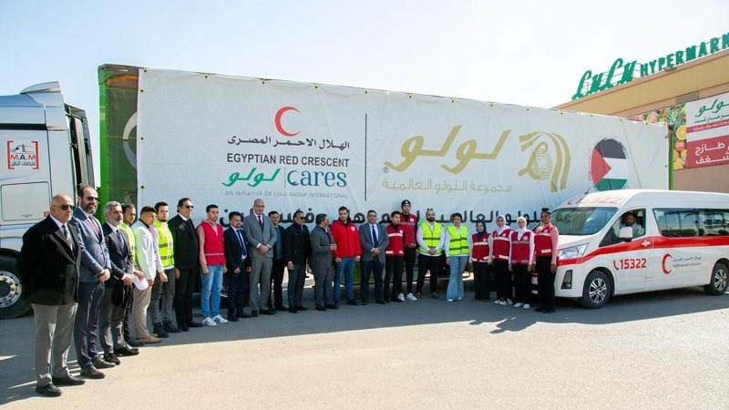 Lulu Groups sends 2nd batch of relief supplies to Gaza