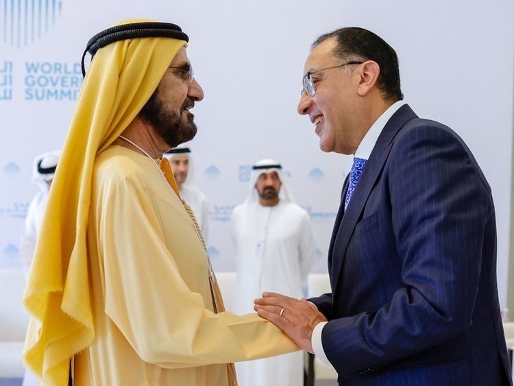 UAE Vice President and Egypt Prime Minister meet