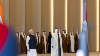 The President of the United Arab Emirates issued a message in Hindi and welcomed the Indian Prime Minister Modi!