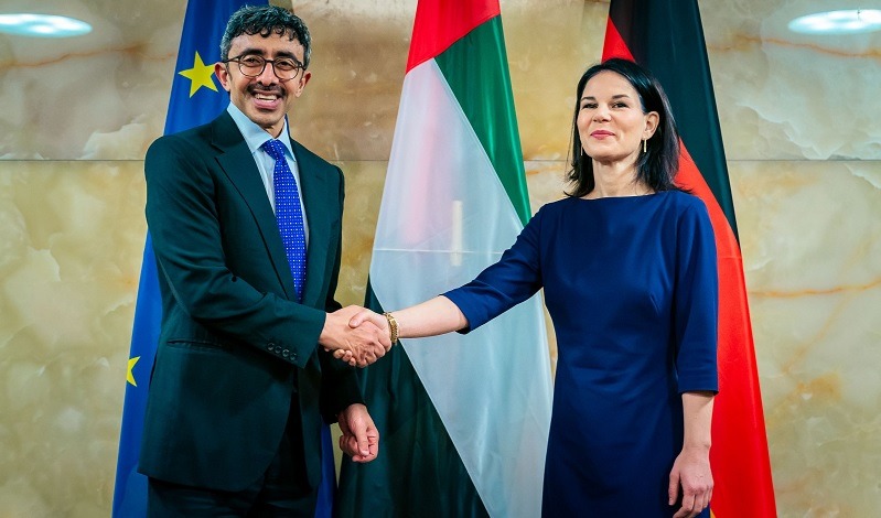 Foreign Minister of the United Arab Emirates on a visit to Germany
