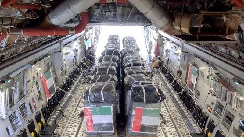 United Arab Emirates, Egypt jointly send 53 tons of humanitarian aid to Gaza
