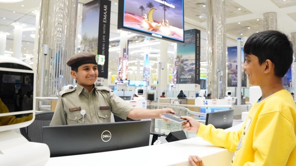 A 10-year-old Emirati boy's dream of becoming an immigration officer one day came true!!