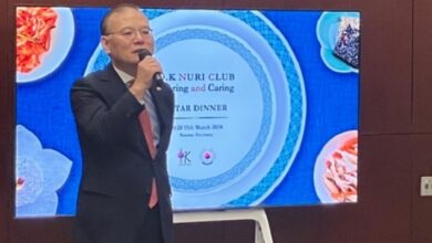 The Korean Embassy hosted a joint Iftar dinner with members of OK Noori