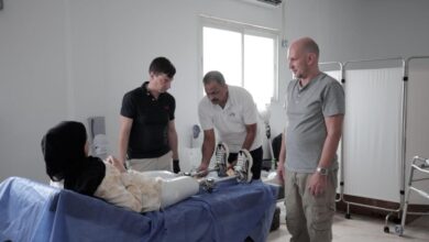 UAE field hospital begins fitting prosthetics to injured