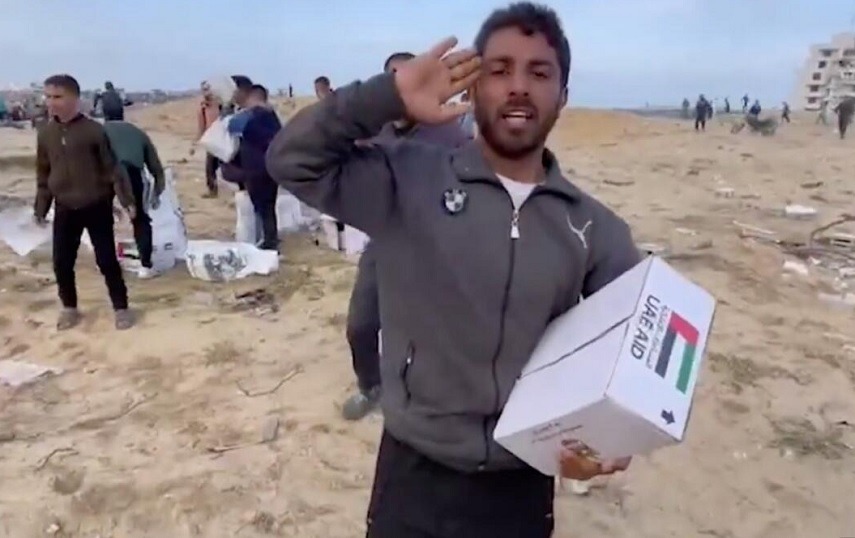 Sending essential food items to Gaza along with Eid clothing packages
