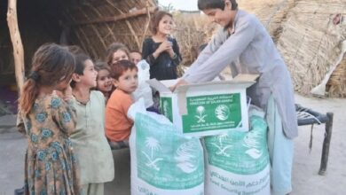 KSrelief distributed 370 food baskets in Pakistan