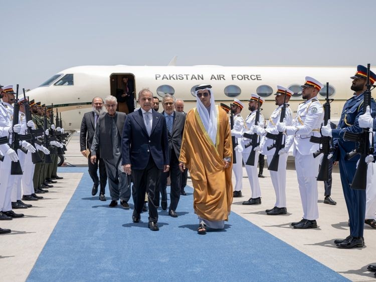 Pakistan Prime Minister Shebaz Sharif arrived in UAE