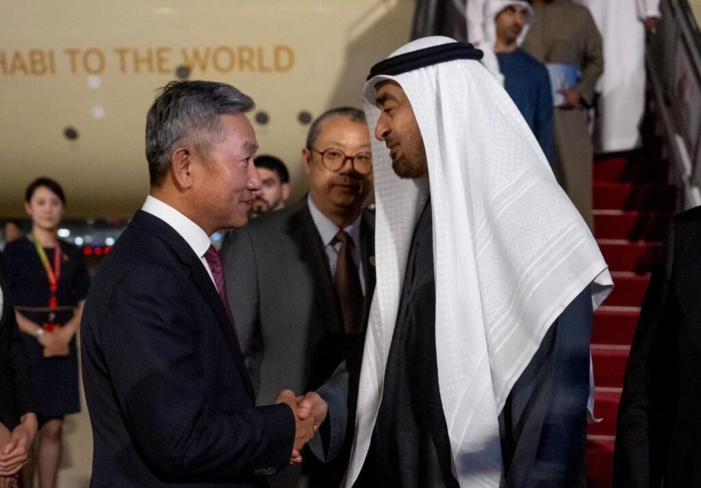 The President of the United Arab Emirates reached Beijing on an official visit to China!
