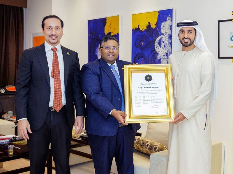 City University Ajman has received a 5-star rating from the QS Star system