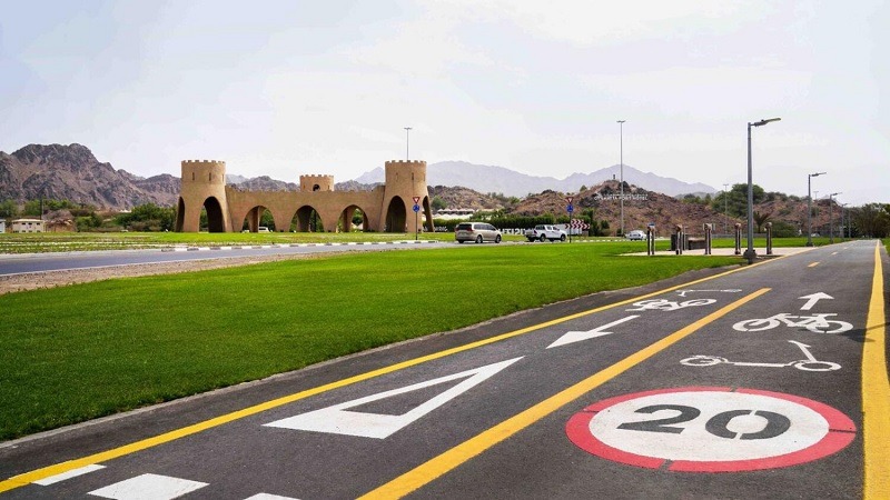 A new 4.5 km stretch at Dubai Hatta. Completion of bike and scooter tracks