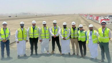Work has started on the North Runway of Saeed International Airport