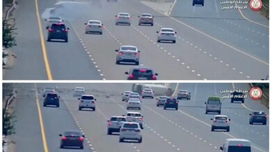 Two major traffic accidents due to burst tires