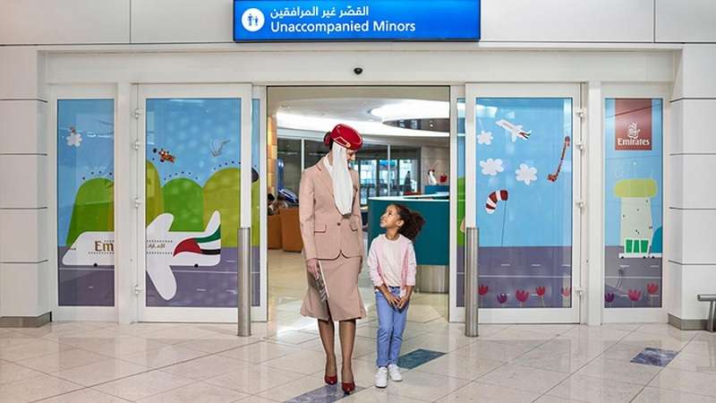 Emirates welcomes more than 900 children who fly alone during the summer holidays