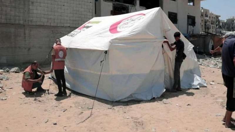 The United Arab Emirates provided emergency aid to displaced Palestinians