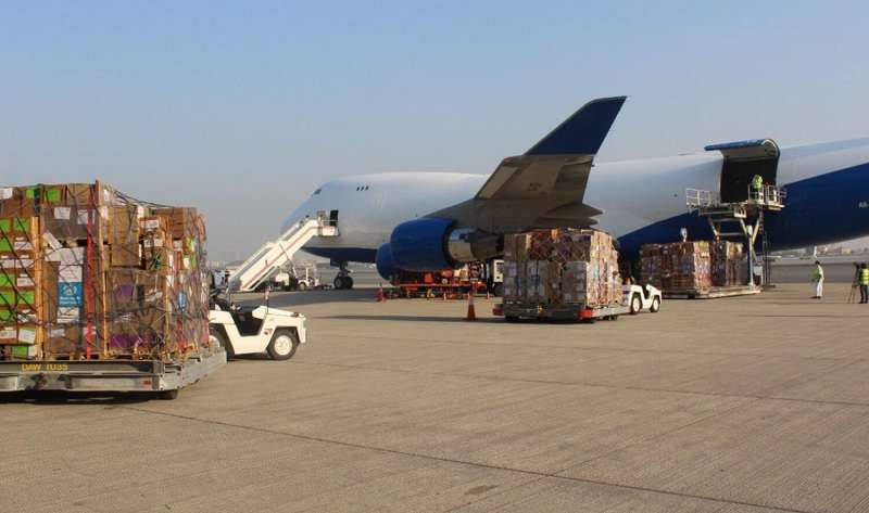 Delivery of 90 metric tons of essential relief supplies to Sudan